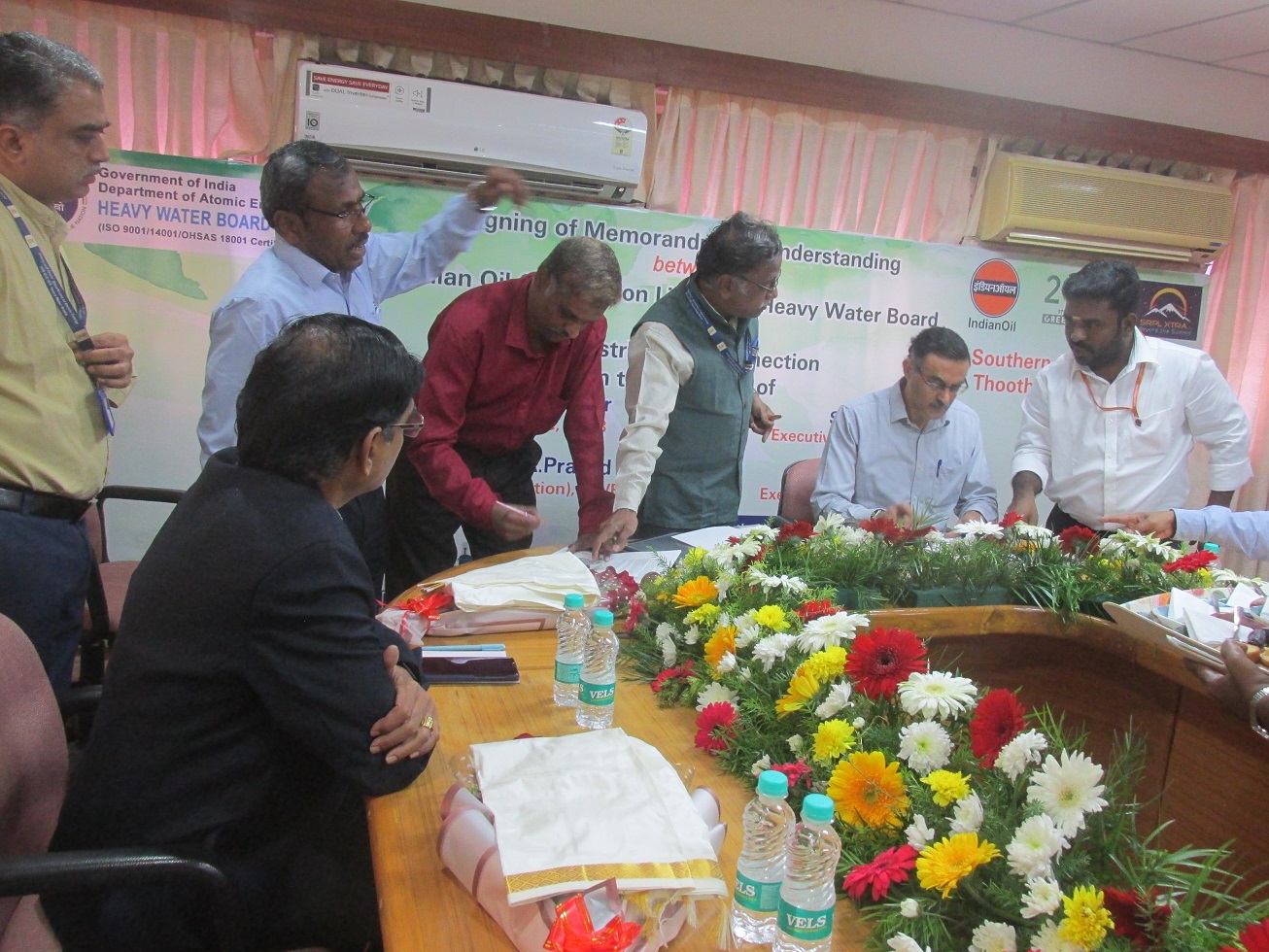 Signing of Agreement with M/s IOCL for supply and transmission of Natural Gas to HWP, Tuticorin on 4th December 2023