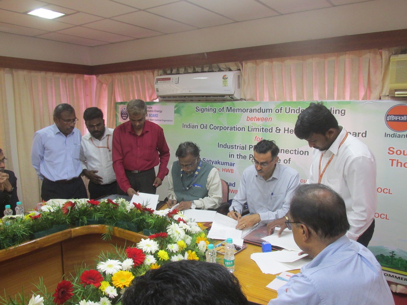 Signing of Agreement with M/s IOCL for supply and transmission of Natural Gas to HWP, Tuticorin on 4th December 2023