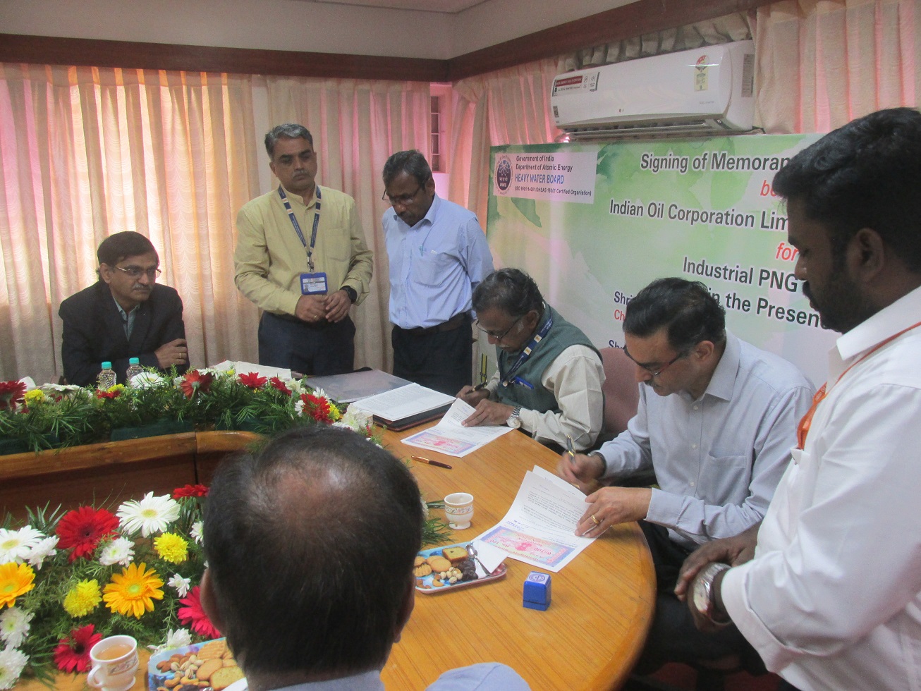 Signing of Agreement with M/s IOCL for supply and transmission of Natural Gas to HWP, Tuticorin on 4th December 2023