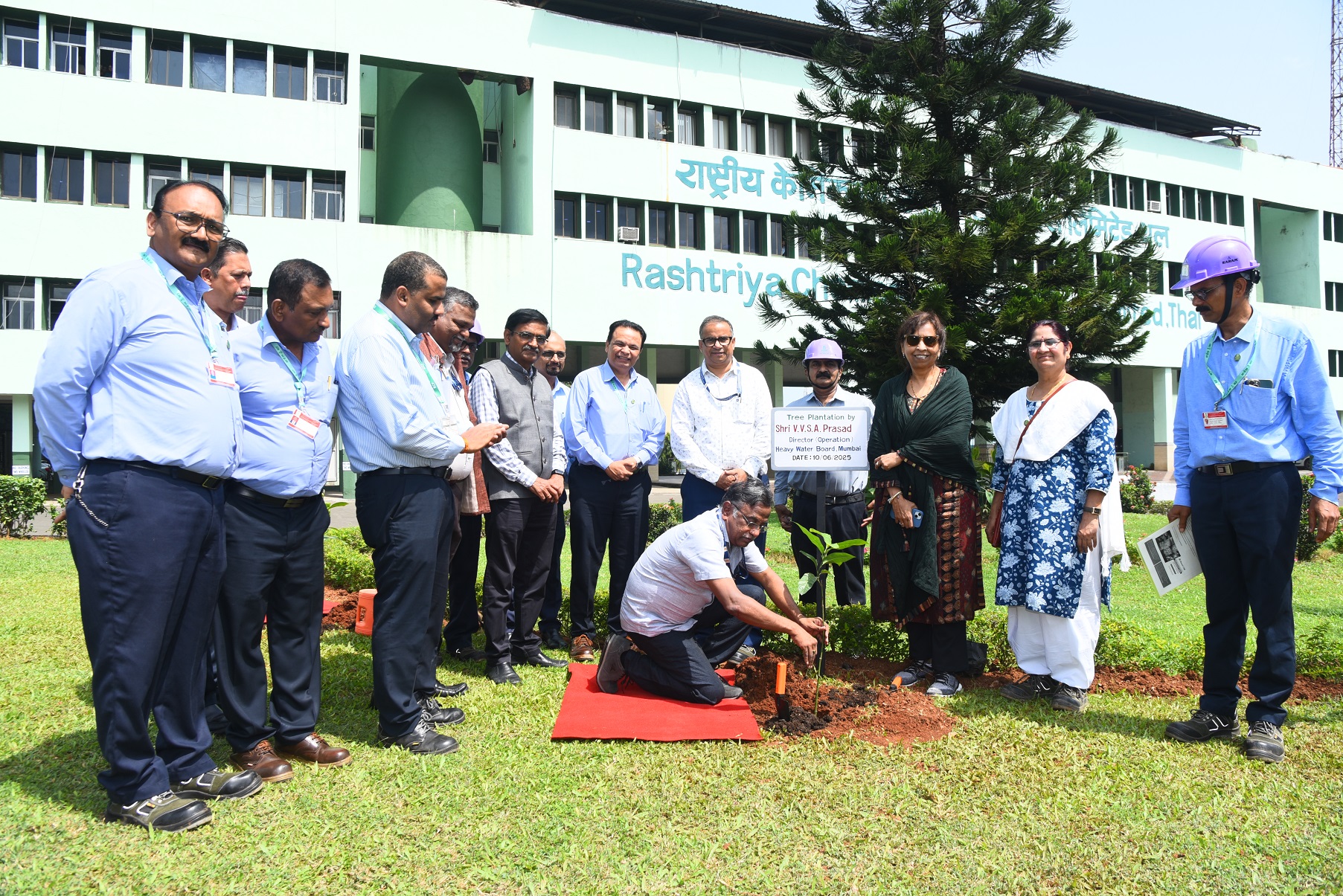 Visit of Ms Seema Jain, Member Finance, AEC to HWP, Thal on 10th June 2025 along with Shri S. Satyakumar, Chairman & Chief Executive; Shri V.V.S.A. Prasad, Director (Operation); Shri Mudit Srivastava, IFA, Heavy Water Board; Shri D.C. Ojha, OSD, HWP, Thal