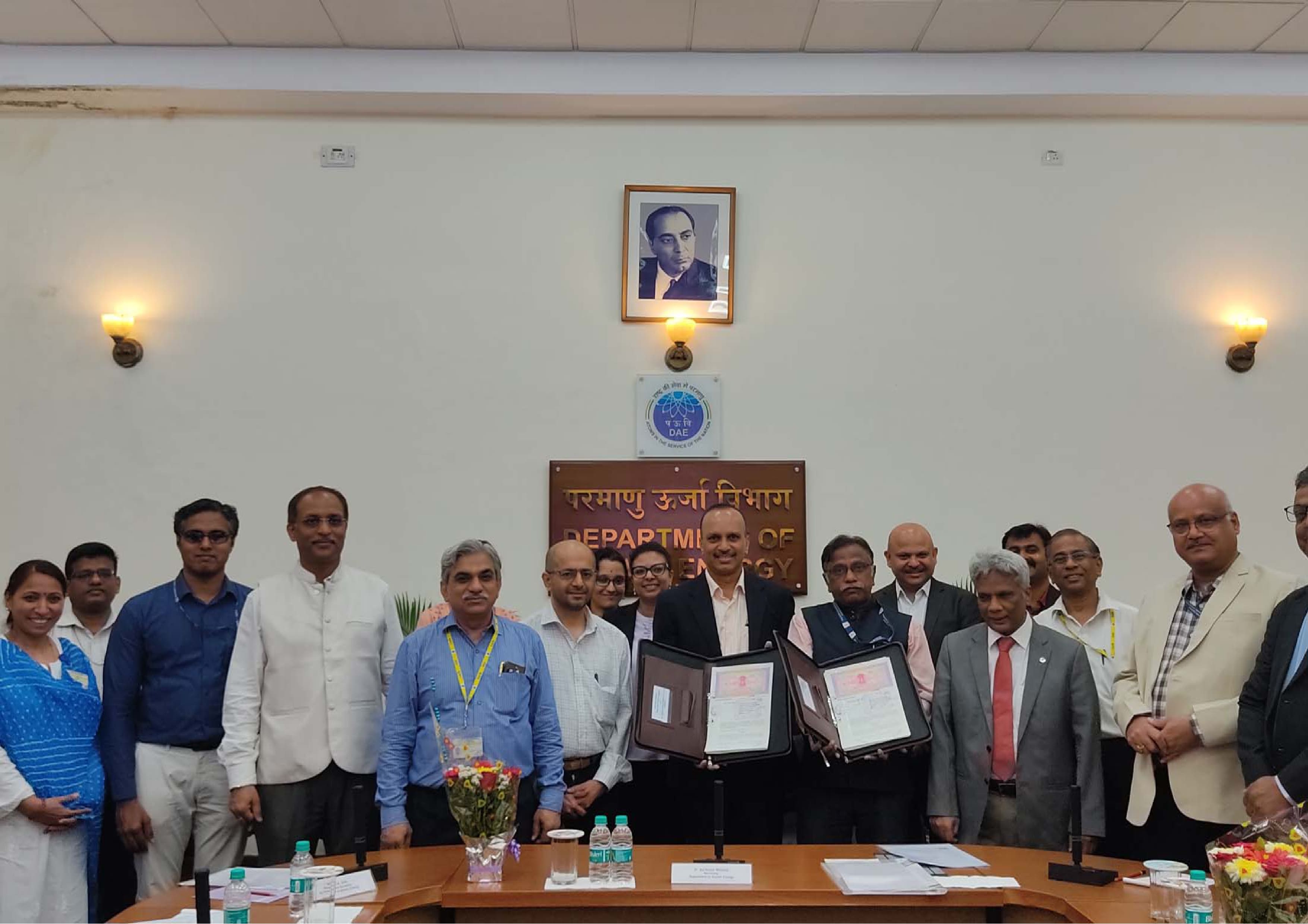 Agreement signing ceremony between Heavy Water Board, Mumbai and M/s Sigma Aldrich Chemicals Private Ltd., Bengaluru held on 18th May 2023 at DAE