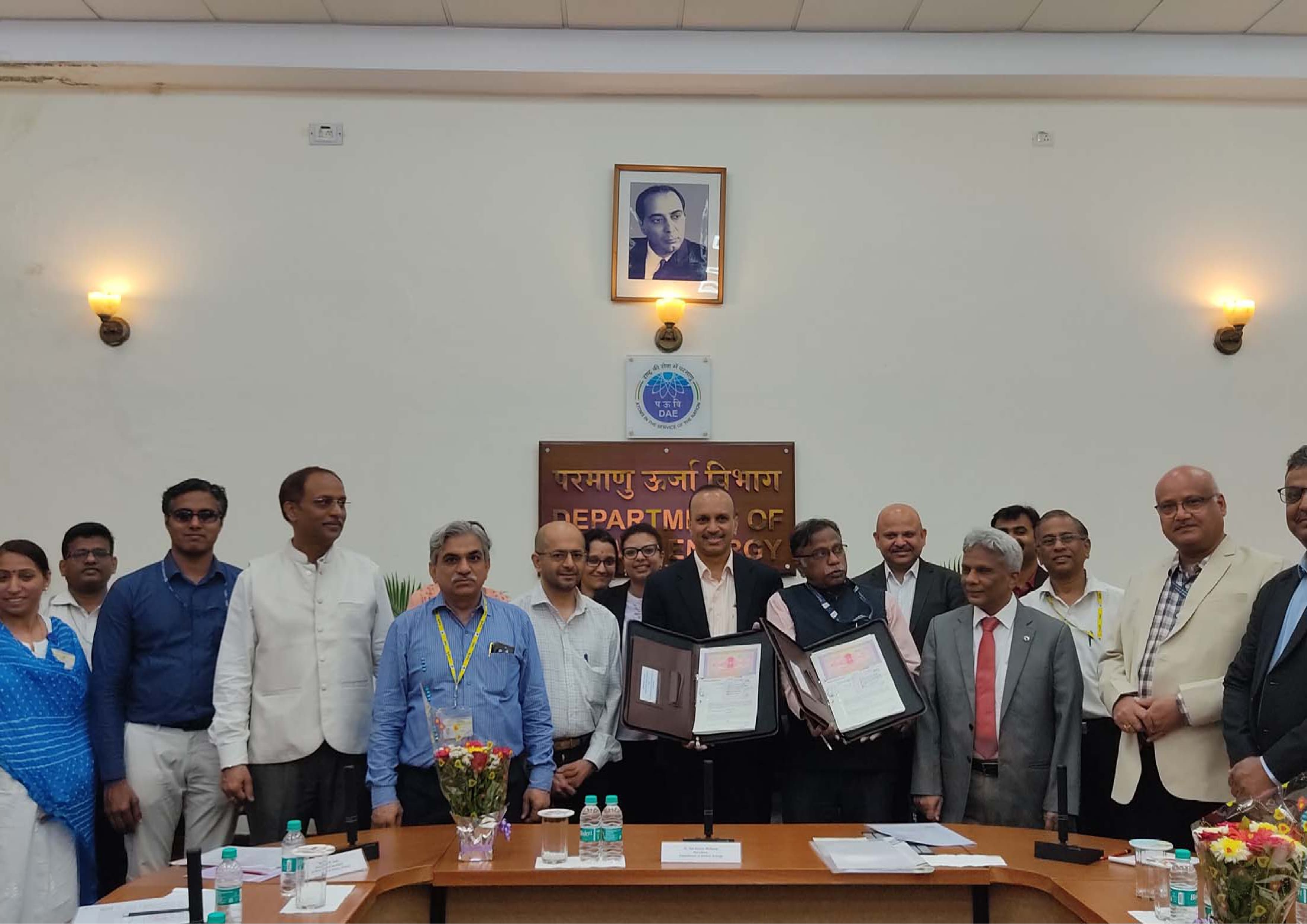 Agreement signing ceremony between Heavy Water Board, Mumbai and M/s Sigma Aldrich Chemicals Private Ltd., Bengaluru held on 18th May 2023 at DAE